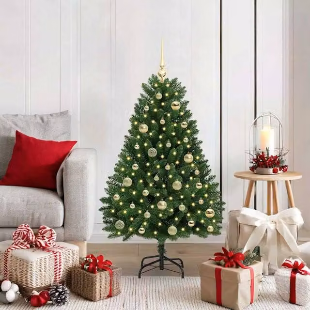 Berkfield Home Artificial Green Christmas Tree with Stand, Height: 120 cm – 1