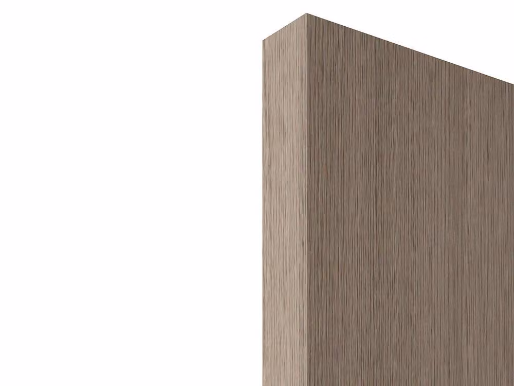 Vente-unique Reversible Minimalist Sliding Door in Wood and MDF with Invisible Rail, Brown, W: 236.22 cm, H: 236.22 cm – 3