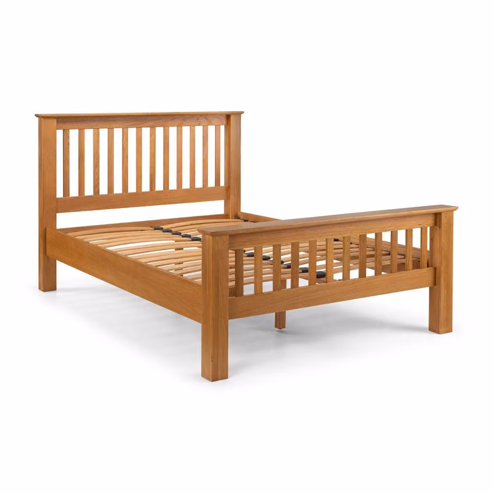 Cheshire Cedar Oak High Footend Double Bed in Brown – 2