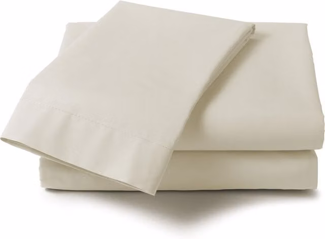 Harwood Textiles Limited Percale Cotton Super King Bed Flat Sheet, White, W: 180 cm x D: 200 cm