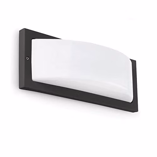 Netlighting MOL 1 Modern Outdoor Wall Light in Grey with E27 Socket and IP44 Rating