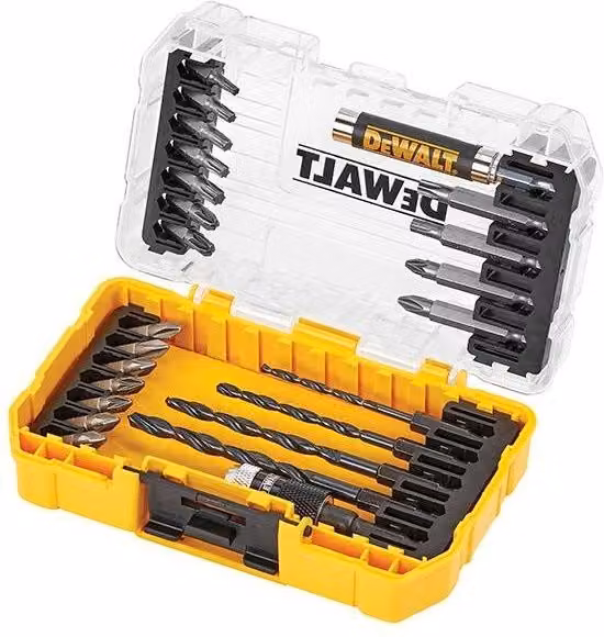 DeWalt DT70708 25 Piece Drill and Screwdriver Bit Set in Yellow and Multicolour