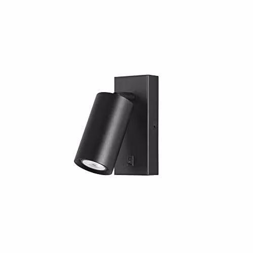 Netlighting Era Adjustable Black Metal Wall Reading Lamp with GU10 Socket – 1