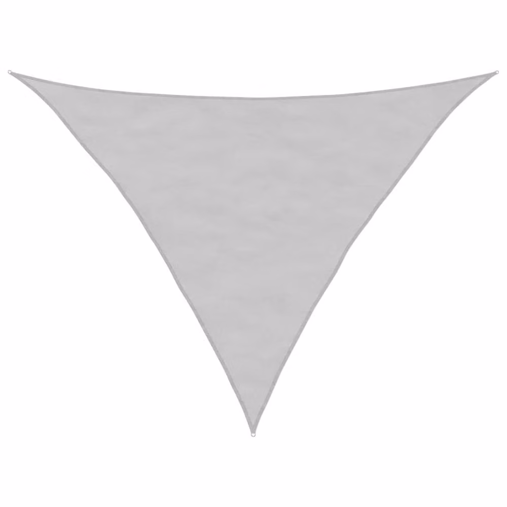 Berkfield Home Sun Shade Sail in Light Grey, 100% Polyester Oxford, W/D/H: 3.5 x 3.5 x 4.9 m – 2