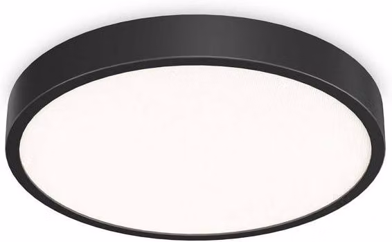Netlighting Ray Integrated LED Semi Flush Ceiling Light, Black, 6850Lm, IP44 – 2