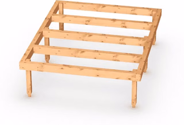 Empire Sheds 5x4 Empire Timber Shed Base in Green