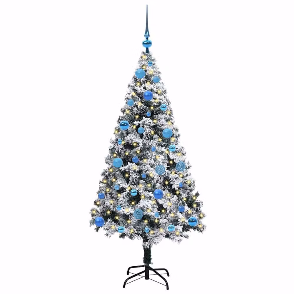 Berkfield Home Artificial Green Christmas Tree with 150 LEDs and Stand, Height: 150 cm – 3