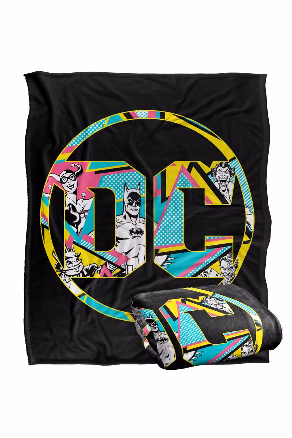 LOGOVISION Batman 80s Bat Logo Super Soft Silky Touch Fleece Throw Blanket, Multicolour, W: 152.4 cm x L: 127.0 cm – 7
