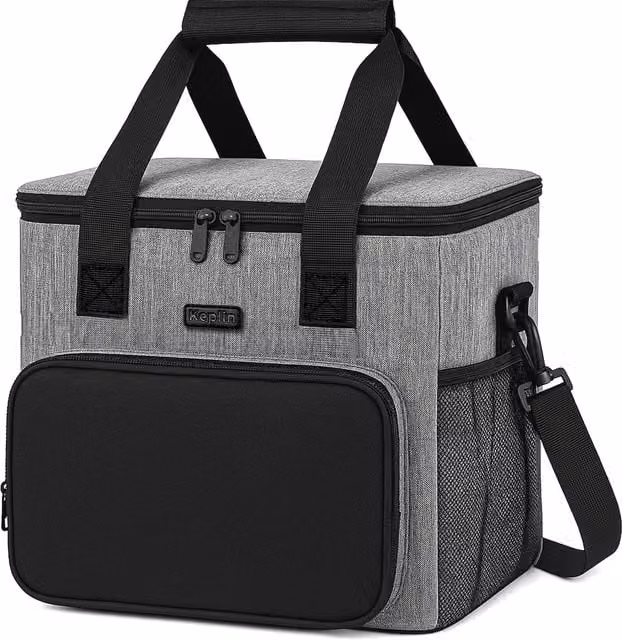 Keplin Insulated Leakproof Cooler Bag, Grey, 16L, W/D/H: 30 x 23 x 23 cm – 1