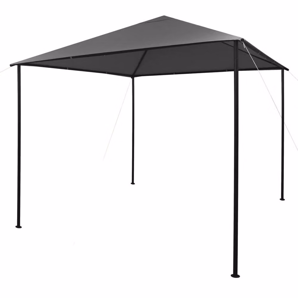Berkfield Home Gazebo in Anthracite Grey with Steel Frame, W: 3 m x D: 3 m – 2