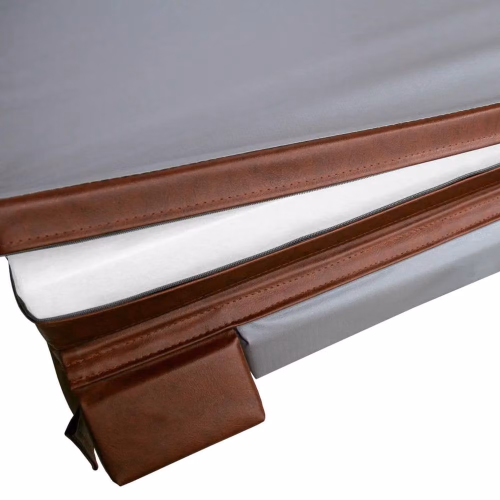 Monstershop Thermal Hot Tub Spa Cover, Brown in Terracotta, Diameter: 220 cm – 5