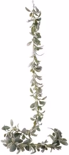 KDMD Green Lambs Ears Paper Foliage Garland, 188 cm