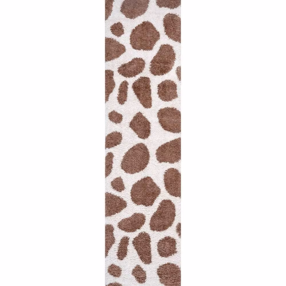 THE RUGS Moodi Pebble Design Shaggy Soft High Pile Living Room Rug in Terracotta, W/D/H: 120 x 170 cm – 8