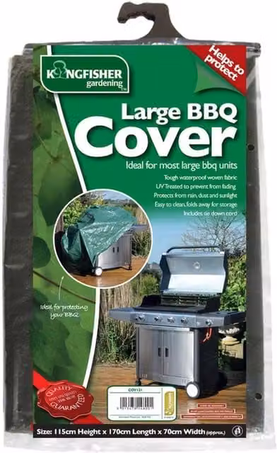 Samuel Alexander Deep Extra Large Garden Barbeque BBQ Cover, Green, W/D/H: 170 x 115 x 115 cm