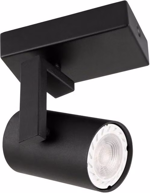Netlighting Mola Modern Single Spotlight GU10 in Black