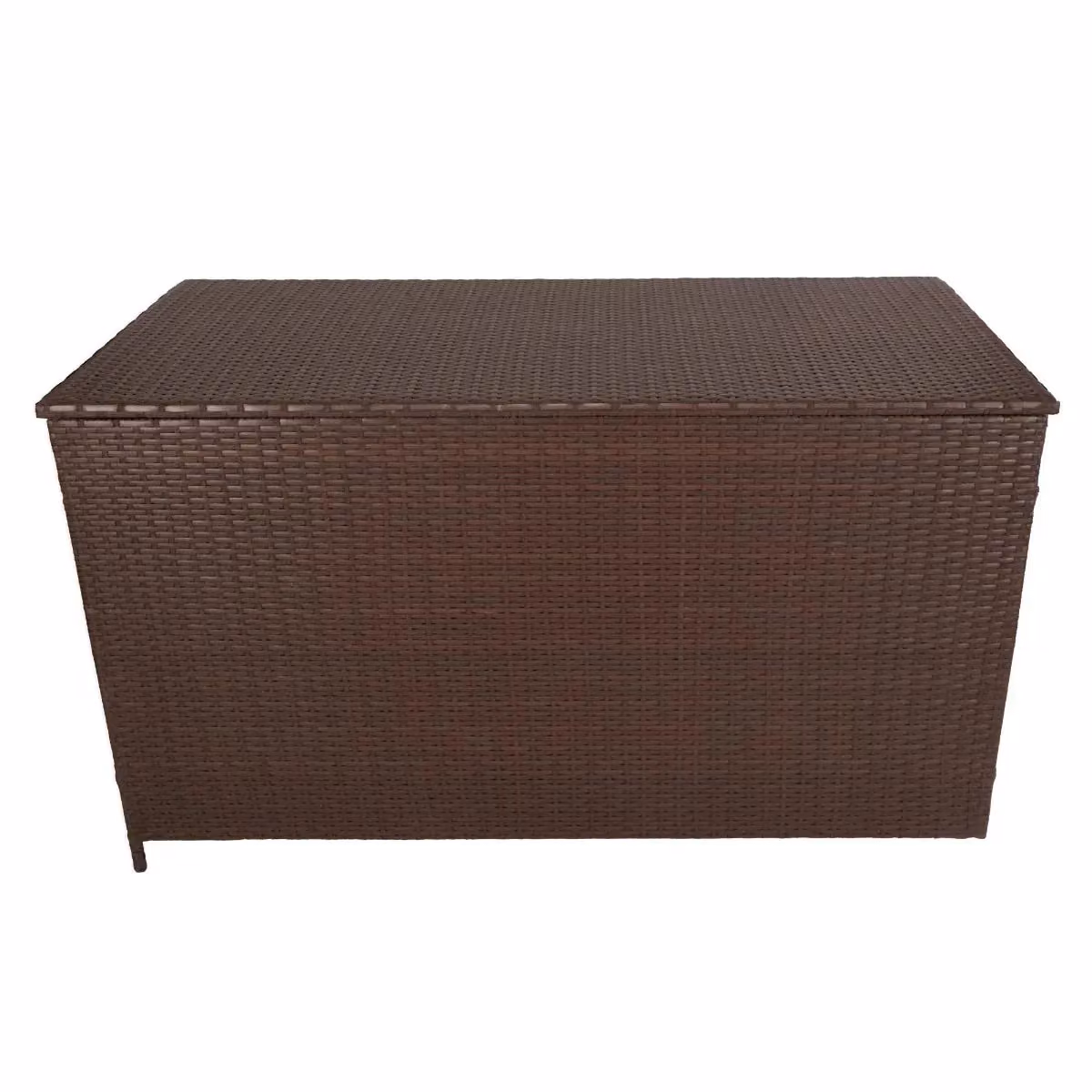 Monstershop Rattan Storage Box in Brown and Terracotta with Steel Frame – 3