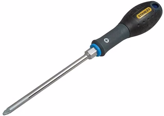 Stanley Tools Fatmax Bolster Pozi Tip Pz3 Manual Screwdriver, Black Steel