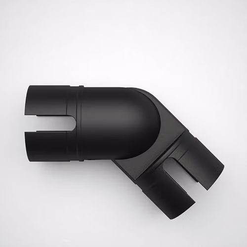 Rothley Matt Black Modern Adjustable Bannister Staircase Handrail Elbow 40mm – 4