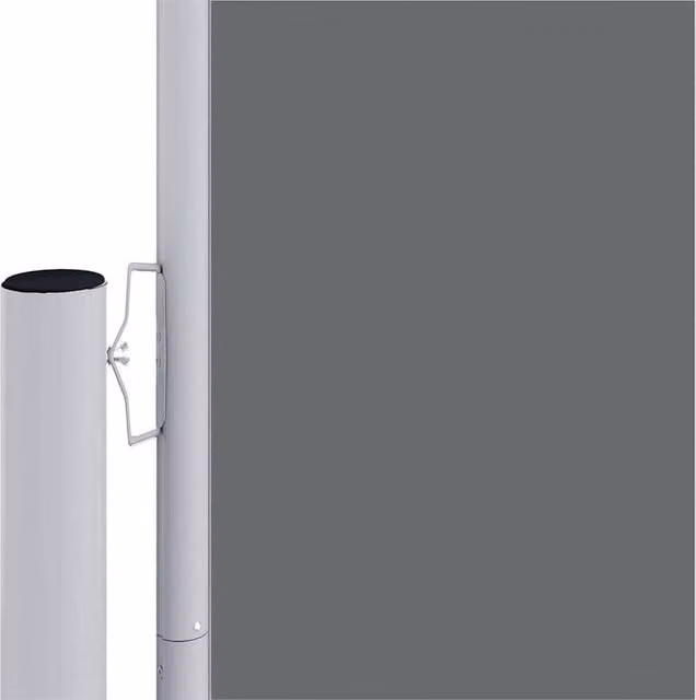 Berkfield Home Retractable Side Awning in Anthracite Grey, W/H: 1000 x 200 cm