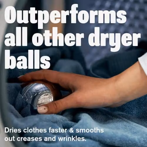 Boss It Rapid Dry Tumble Dryer Balls in Metallic Silver, 2 Pack – 7