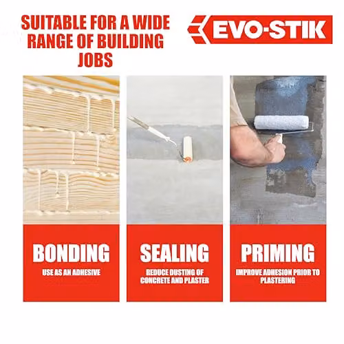 Evo-Stik General Purpose PVA White Synthetic Resin Adhesive, 1l – 4
