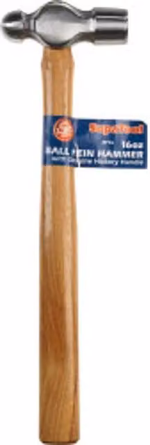 SupaTool Ball Pein Hammer with Steel Head and Brown Wood Handle