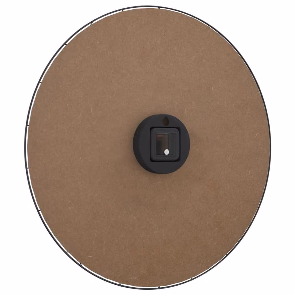 Berkfield Home Silent Round Quartz Wall Clock in Yellow and Black, Diameter: 50 cm – 3