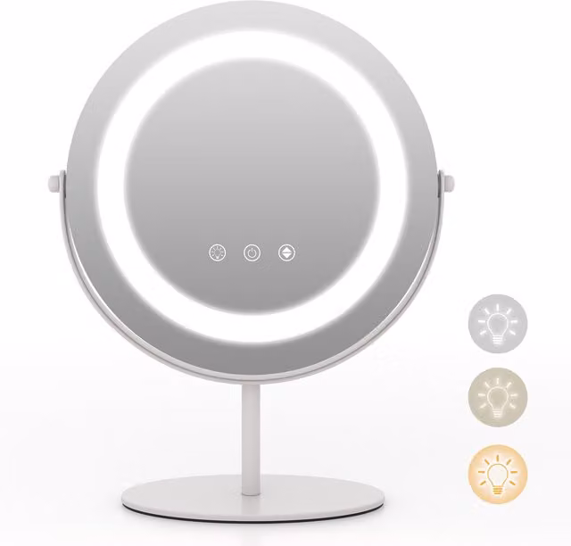 Costway White Makeup Vanity Mirror, 25 cm