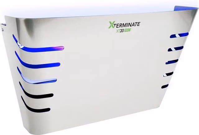Xterminate 6W LED Wall Mounted Sticky Fly Trap Killer Glue Board in Silver – 1