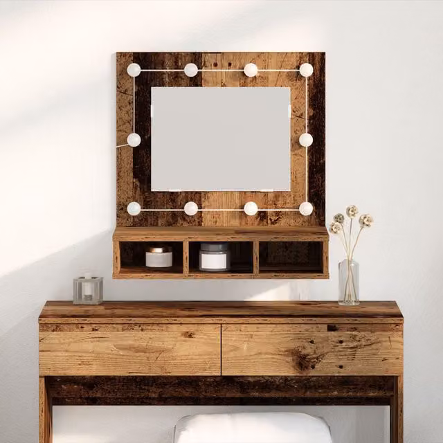 Berkfield Home Vintage Vanity Unit in Brown Reclaimed Wood W/D/H: 60 x 31.5 x 62 cm – 1