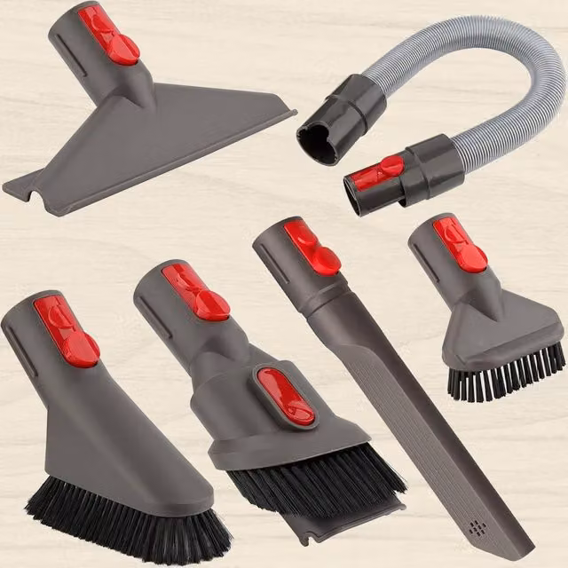 Ventryn 6 Piece Attachment Kit for Dyson V7 V8 V10 V11 V12 Vacuums, Grey – 1