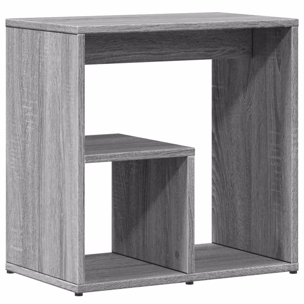 Berkfield Home Set of 2 Grey Sonoma Side Tables in Engineered Wood, W/D/H: 50 x 30 x 50 cm – 5