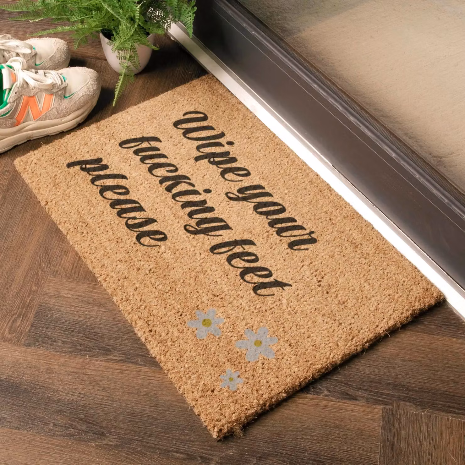 Artsy Mats Brown Coir Doormat with Non-Slip Natural Rubber Backing, W: 60 cm, D: 40 cm – 2