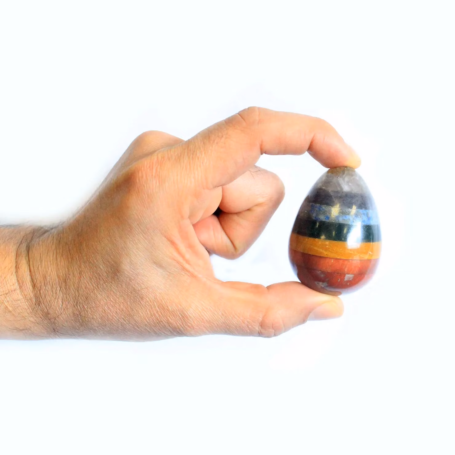 KDMD Multicolour Organic Stone Chakra Eggs 40-60mm – 2