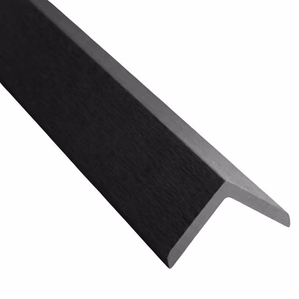 Timbosite Classic Composite Decking Edging Trim in Smoked Grey, W/D/H: 55 x 55 x 3660 mm