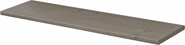 RBUK 2 Pack Grey Solid Wood Pine Shelf Boards, Width: 60 cm