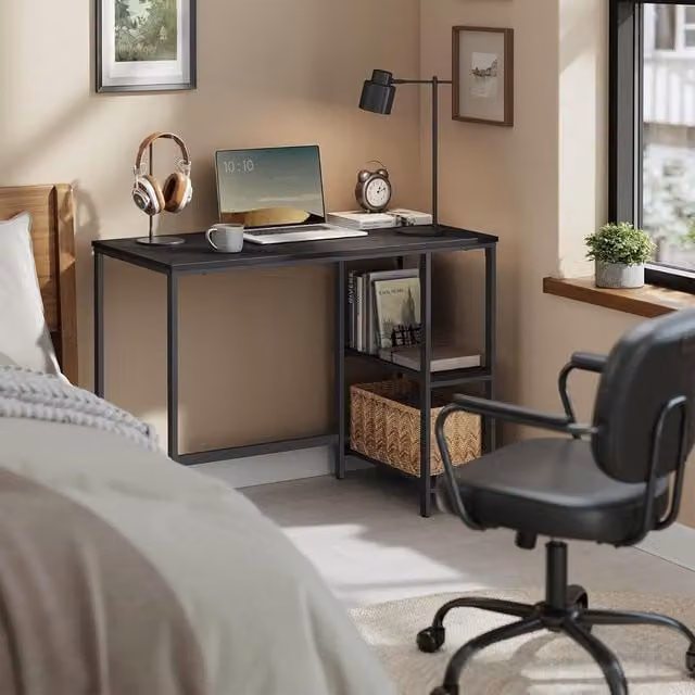 VASAGLE Industrial Computer Desk in Black – 1