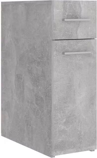 Berkfield Home Apothecary Cabinet in Concrete Grey, W/D/H: 20 x 45.5 x 60 cm – 1