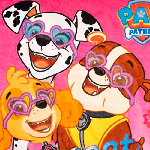 Paw Patrol Girls Hooded Towel Poncho in Pink – 2