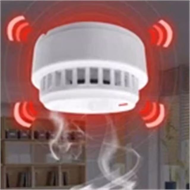 Nordara Battery Operated Smoke Alarms, 2 Pack, White