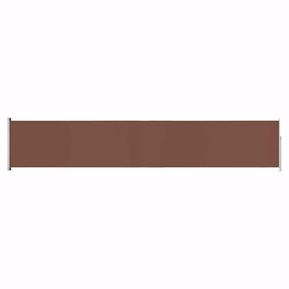 Berkfield Home Brown Retractable Side Awning with Polyester Fabric and Steel Frame, W/H: 117 x 600 cm – 2