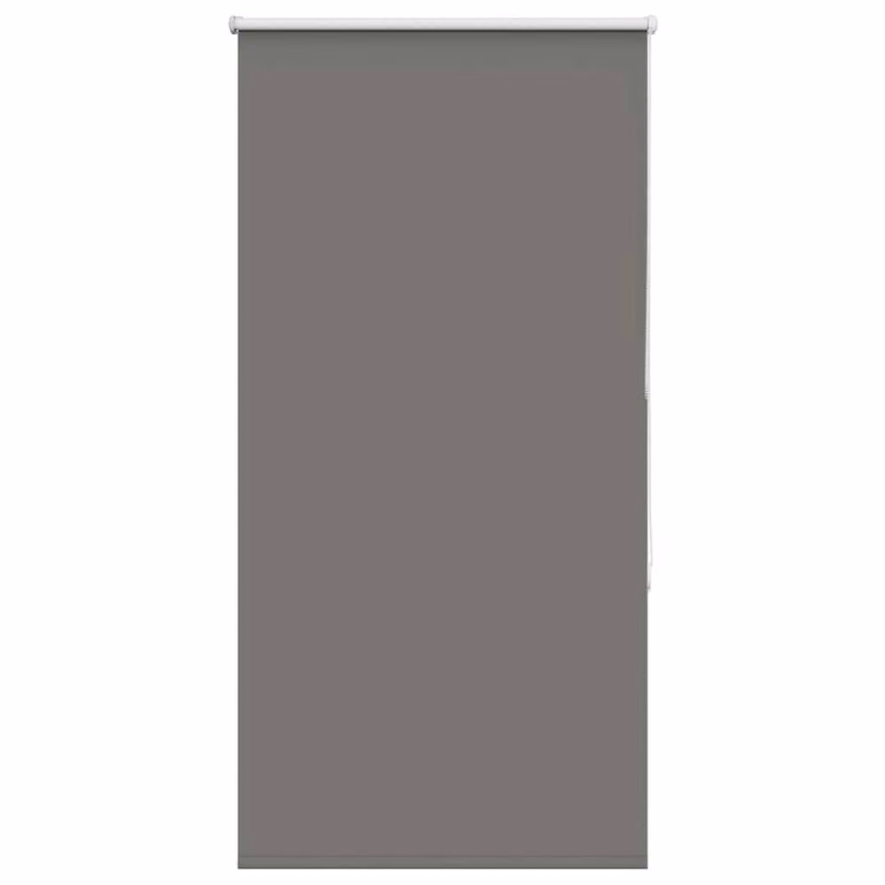 Berkfield Home Grey Blackout Fabric Roller Blind W: 70 cm, H: 130 cm