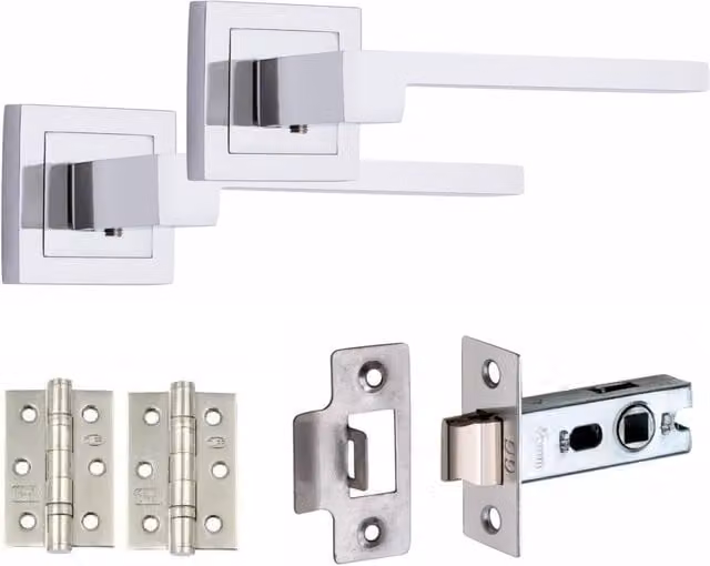 Golden Grace Internal Door Handle Set in Chrome