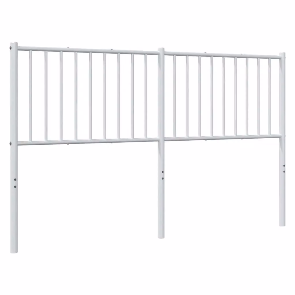 Berkfield Home Classic Metal Headboard in White, 160 cm – 2
