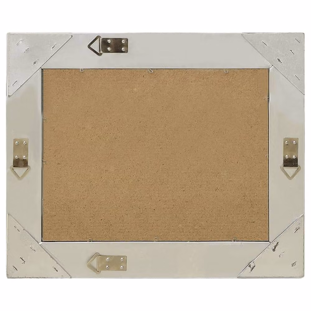Berkfield Home Antique Baroque Style Rectangular Wall Mirror, Silver, W: 60 cm, H: 40 cm – 2