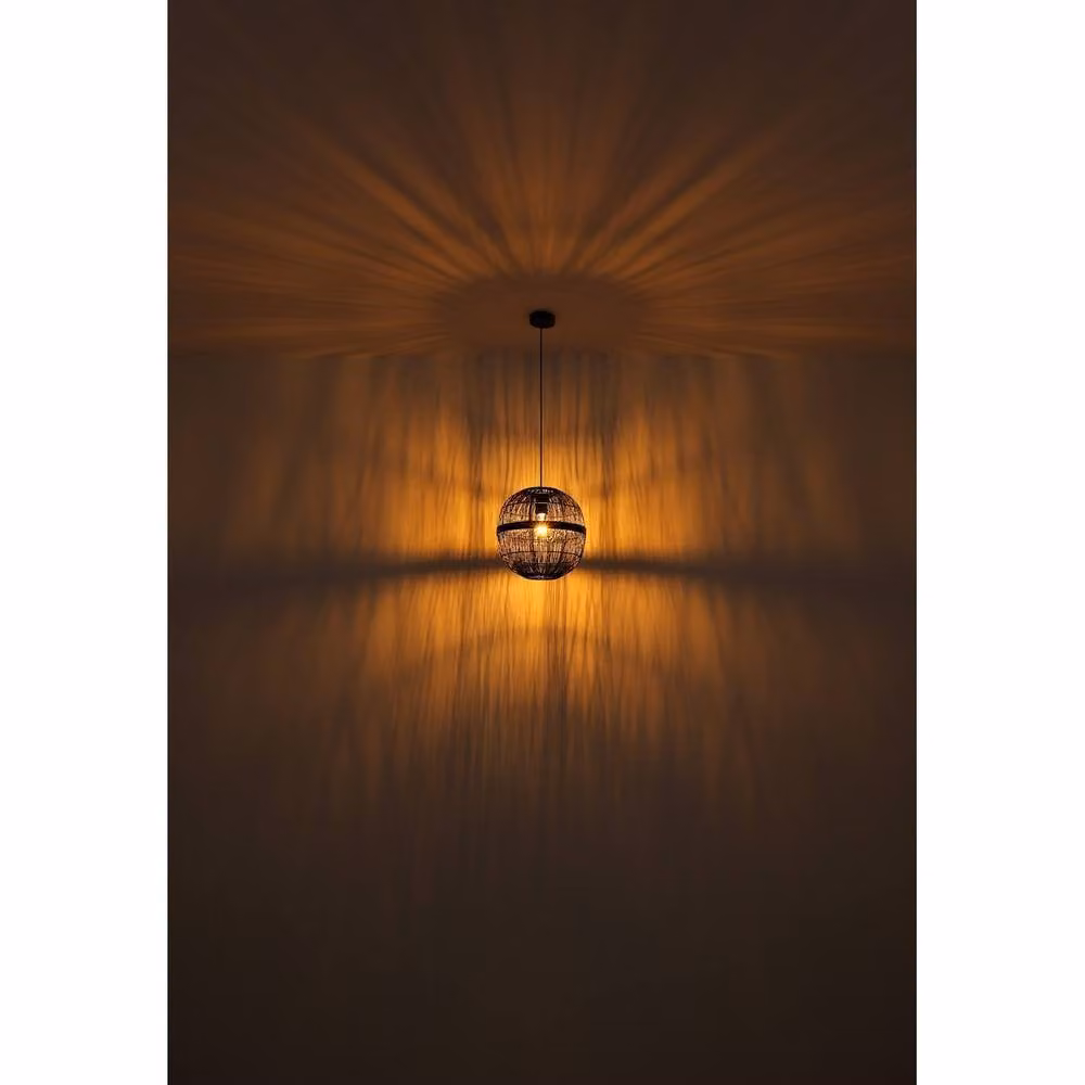 Netlighting Hermi II Spherical Pendant Ceiling Light in Matt Black, Diameter: 30 cm, E27 – 3