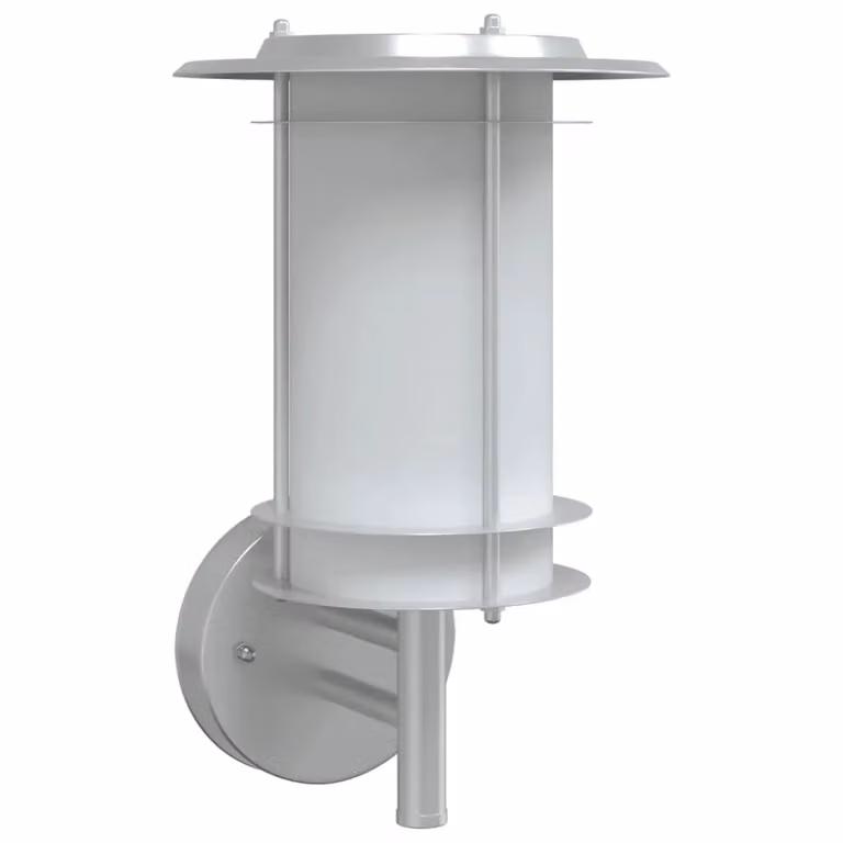 Berkfield Home Silver Stainless Steel Outdoor Wall Light