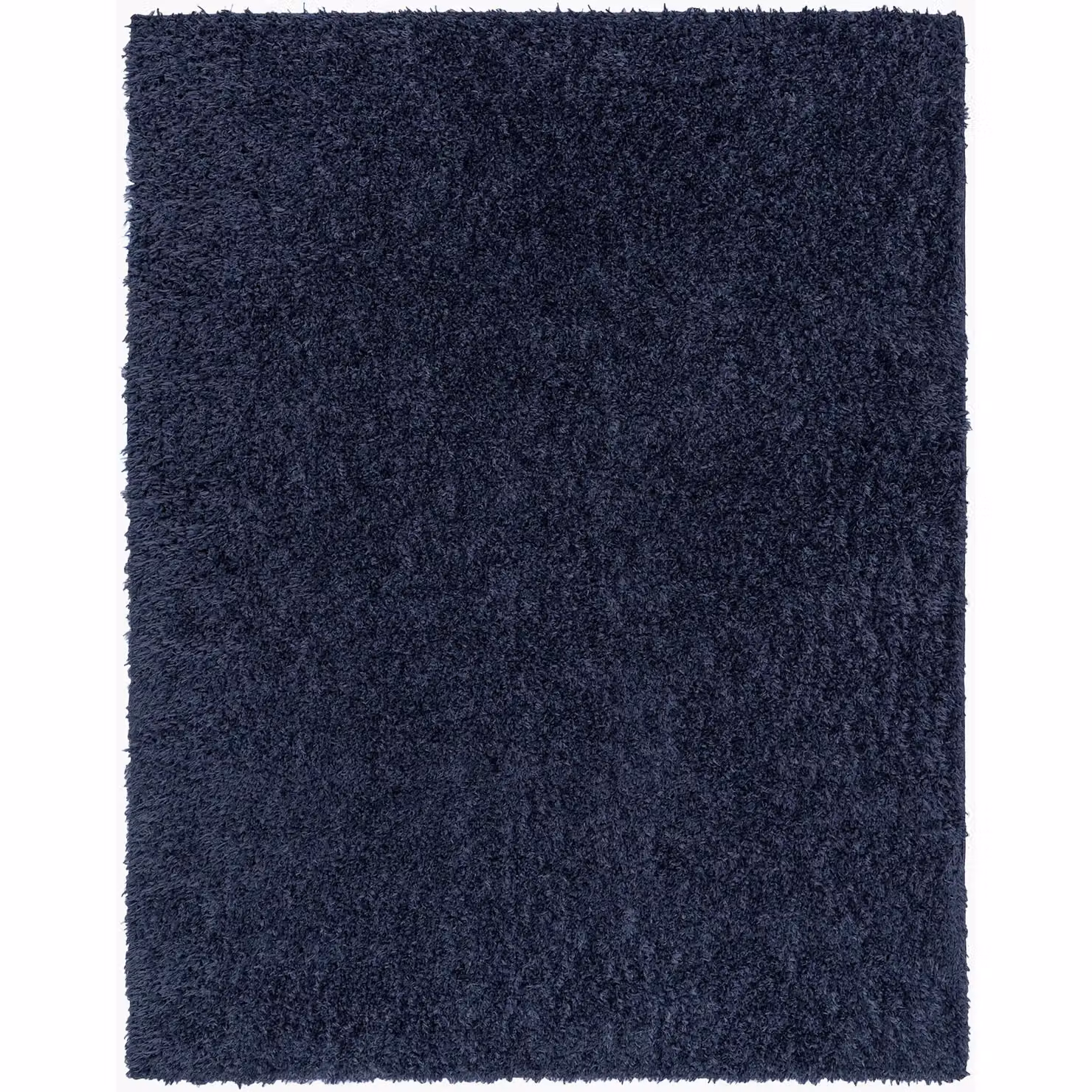 Livabliss Moda Round Shag Plush Pile Rug in Dark Blue, Diameter: 120 cm – 2
