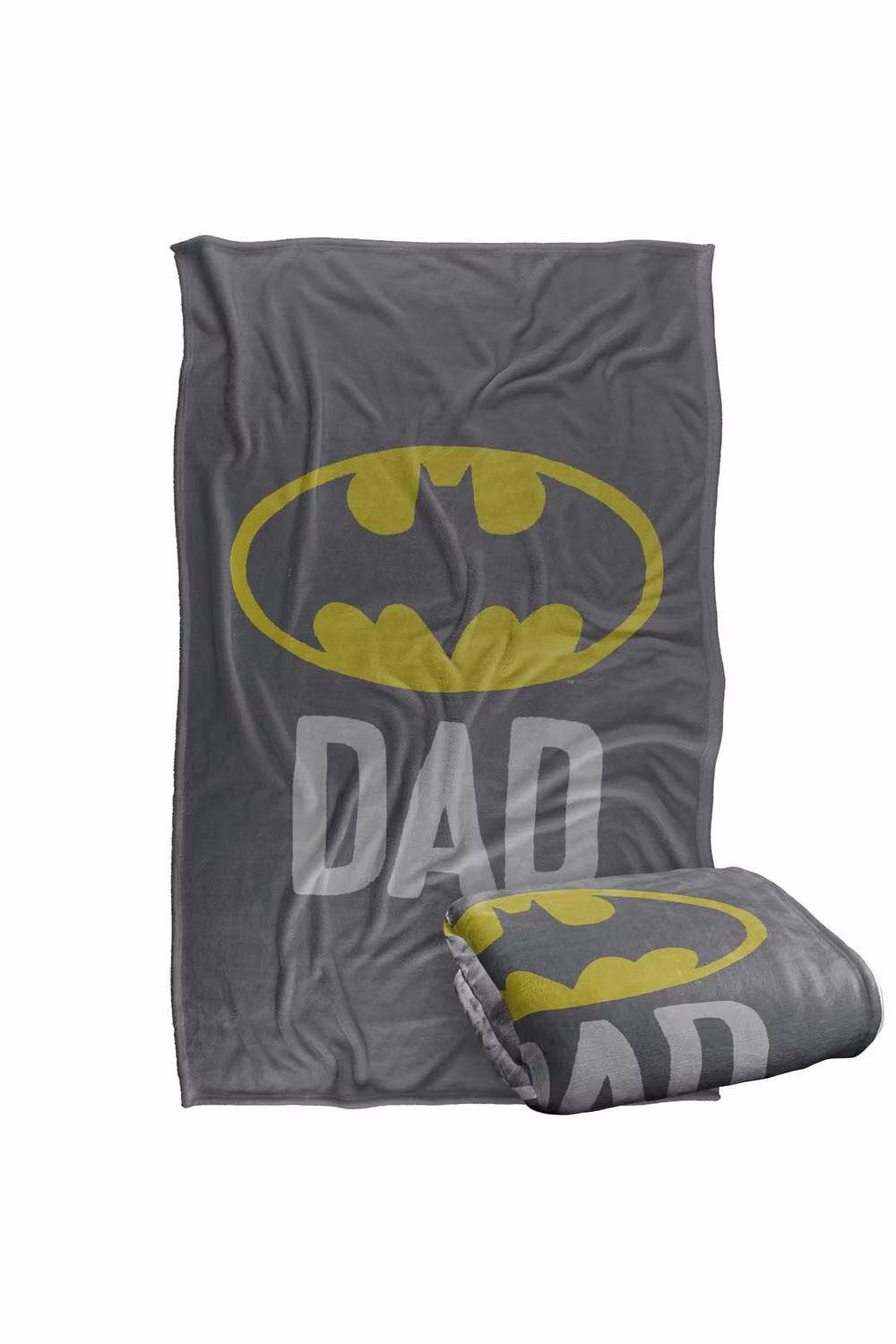 Warner Bros. Batman Silky Touch Super Soft Fluffy Throw Blanket, Grey and Multicolour, Large – 2