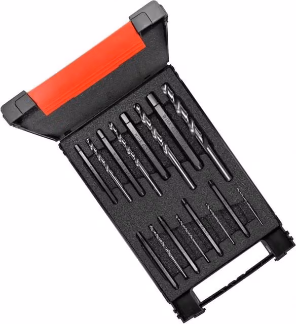 Wiha 16 Piece Screw Extractor Set with Screwdriver Bits in Black and Multicolour